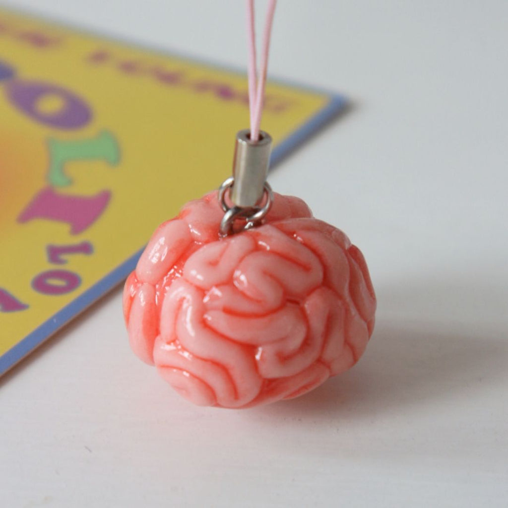 Small Smooth Brain Pendant Charms