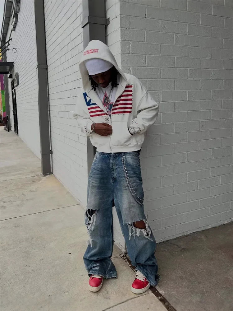USA Zip Up Hoodie