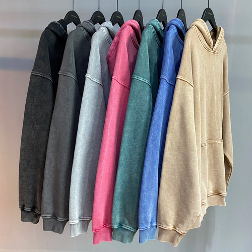 Acid Wash Cotton Pull Over