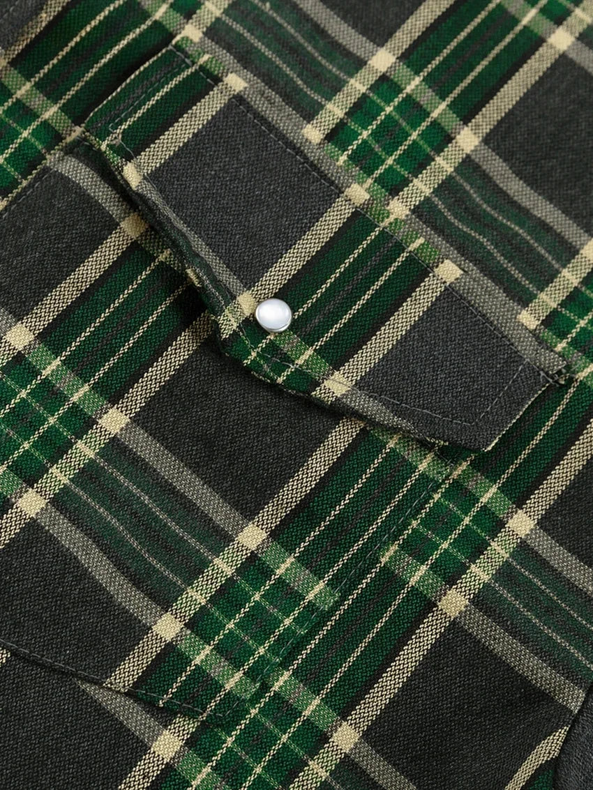 Baggy Plaid Womens Blouse