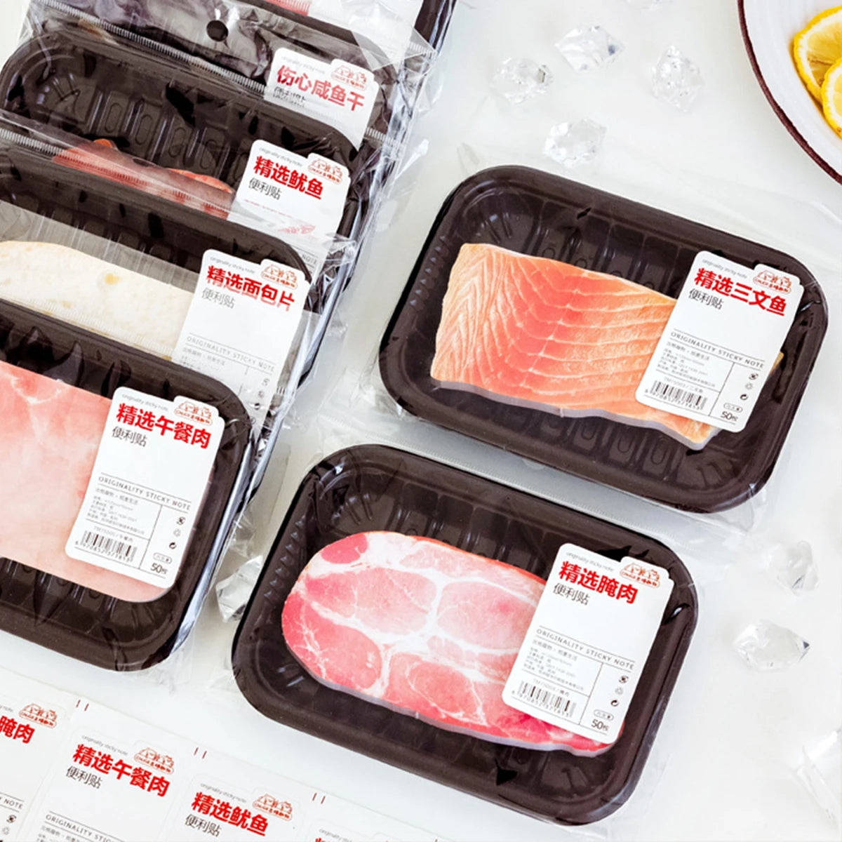 Grilled Meat Sticky Memo Pad