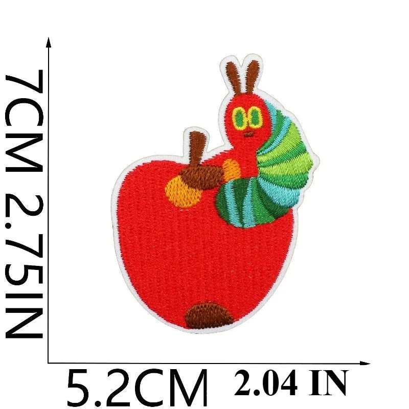 Caterpillar Embroidery Patches