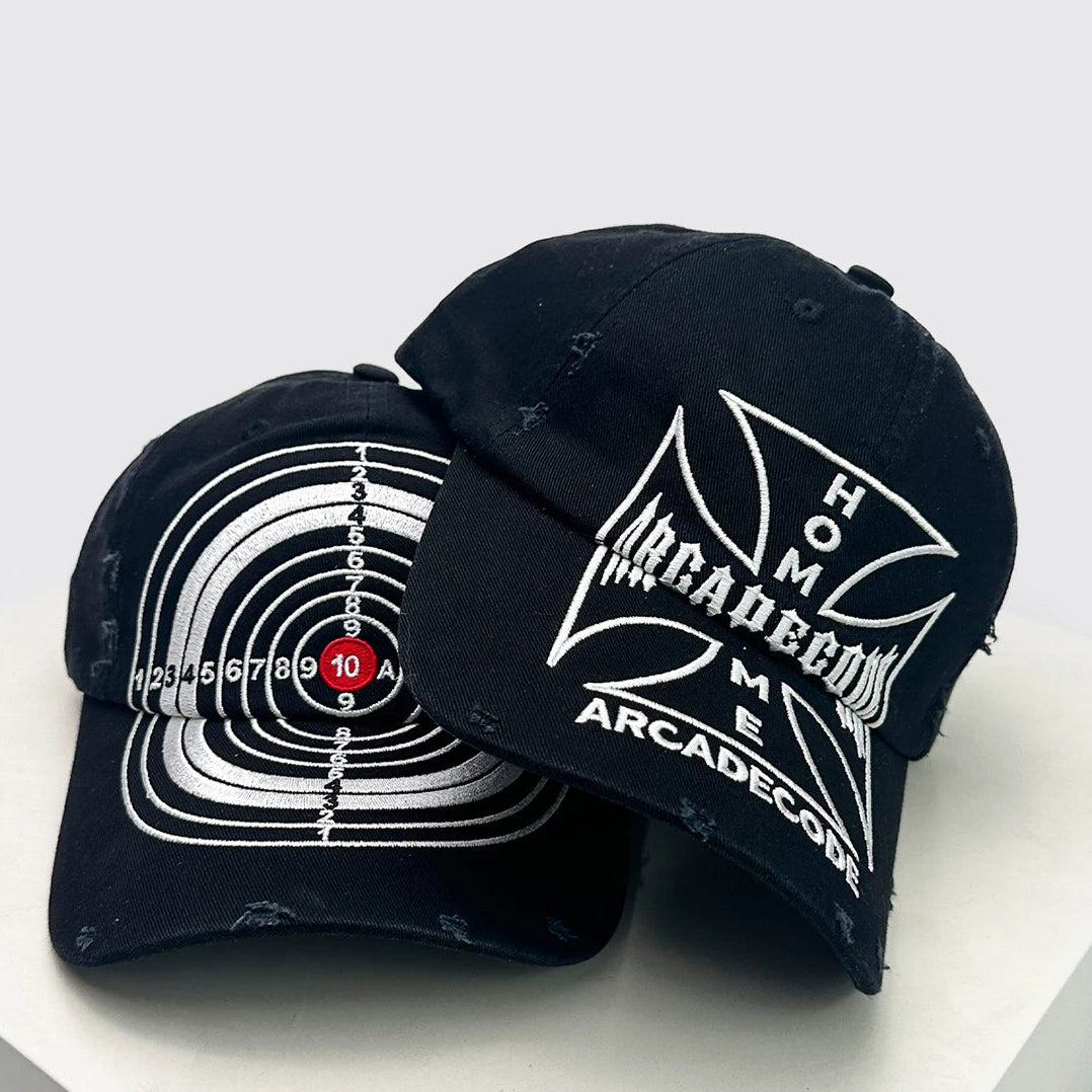 Bull's-eye Cross Embroidery Hat