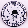 YOSHITOMO NARA Long Long Away Enamel Pin