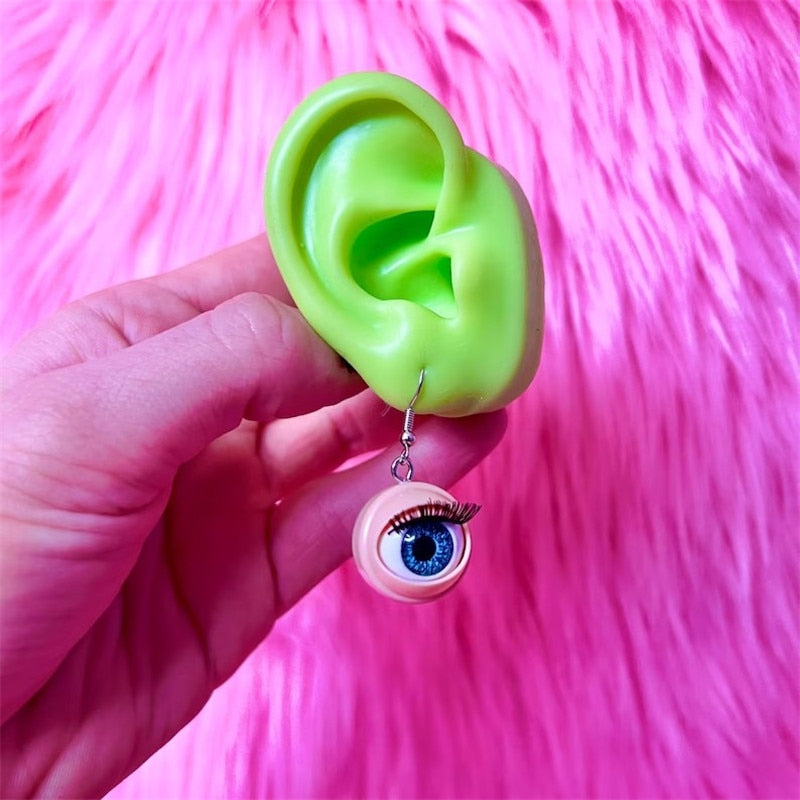 Blinking Doll Eye Earrings
