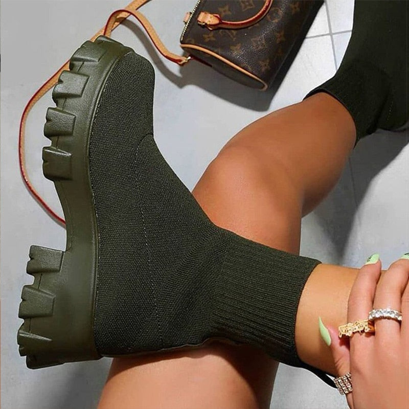 Sock Platform Boots