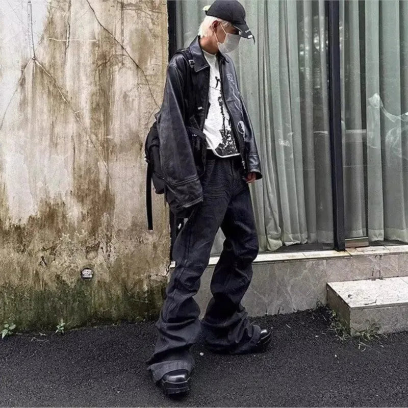 Y2K Washed Flared Jeans