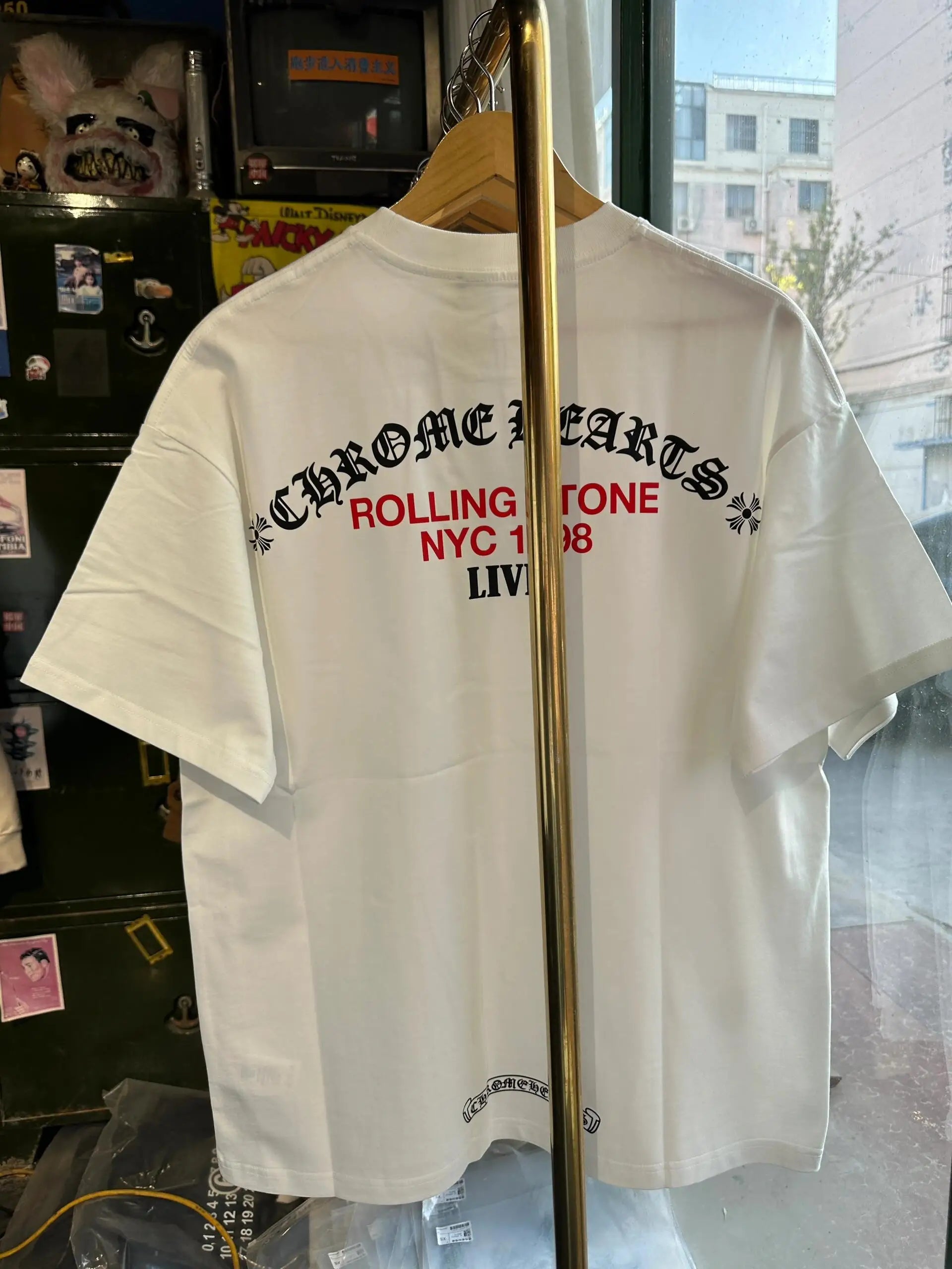 Chrome Rolling Stones Heart Tee