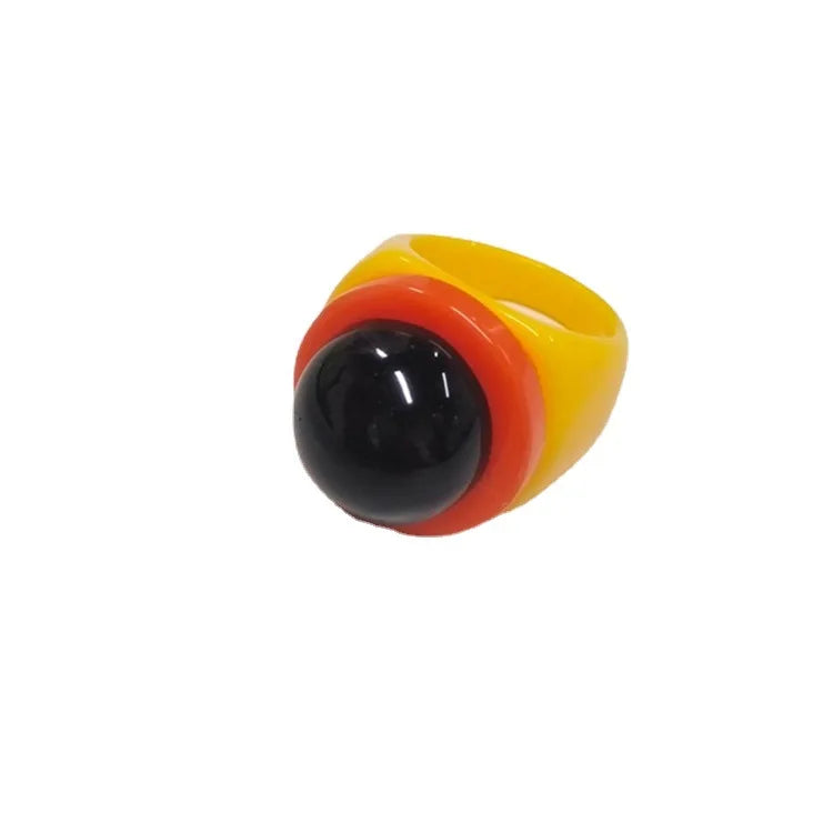 Bubble Round Acrylic Rings