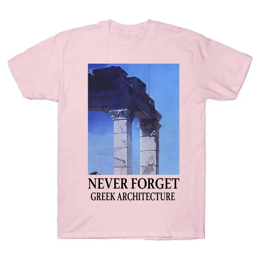 NEVER FORGET GREEK ARCHITECTURE 911 Tee