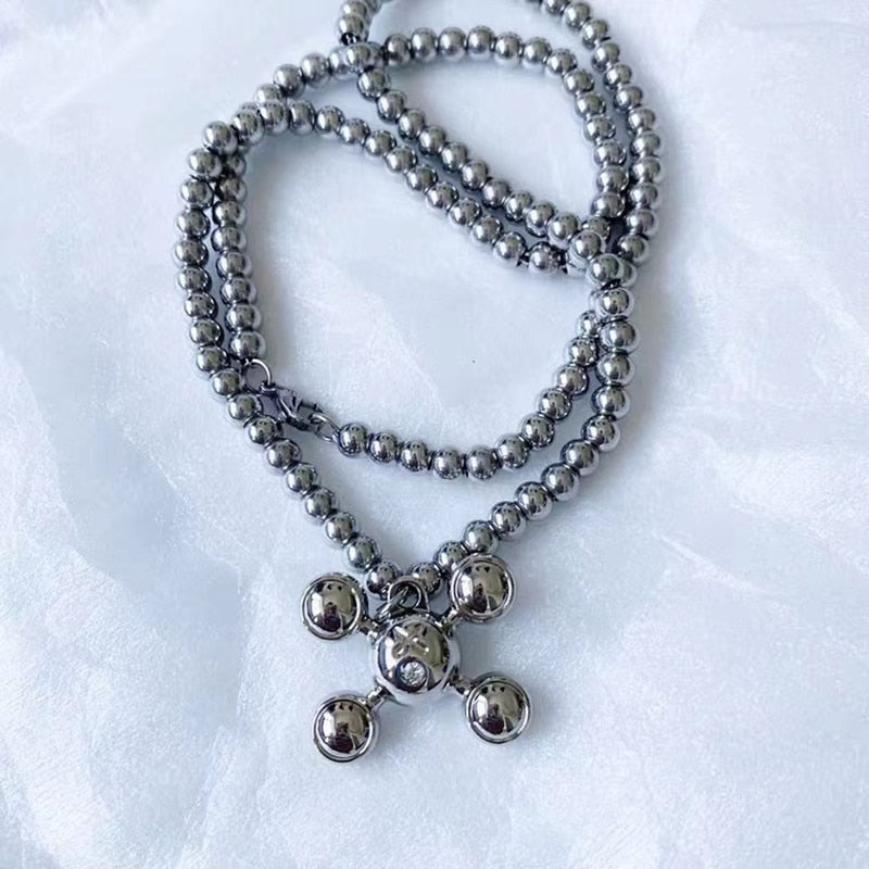 Bubble X Necklace