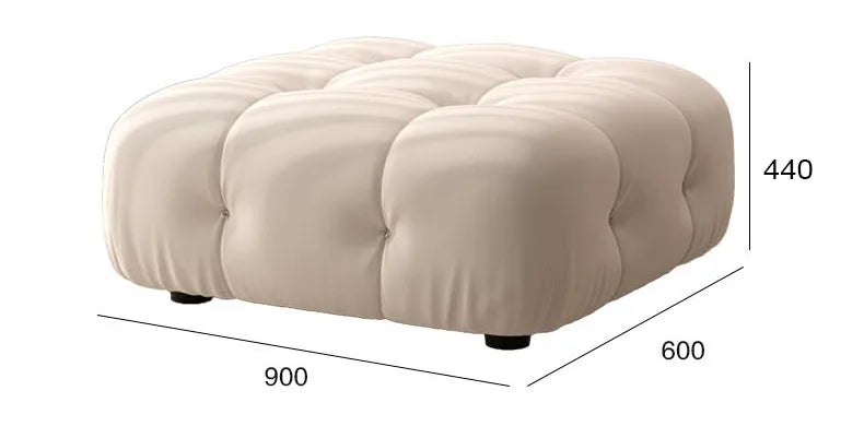 Modern Tufted L-Shaped Mario Bellini Sofa