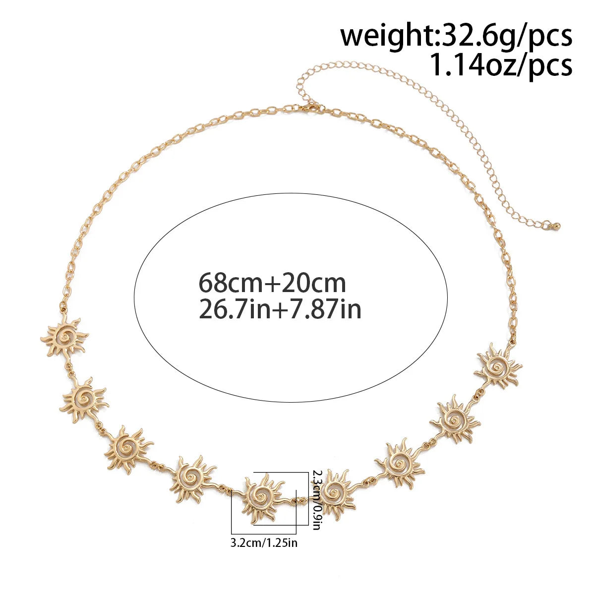 Bohemian Sun Waist Chain
