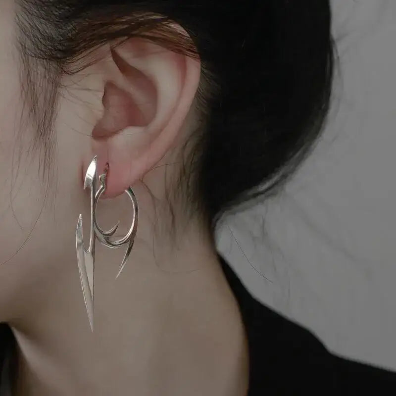 Chrome Hoop Earrings