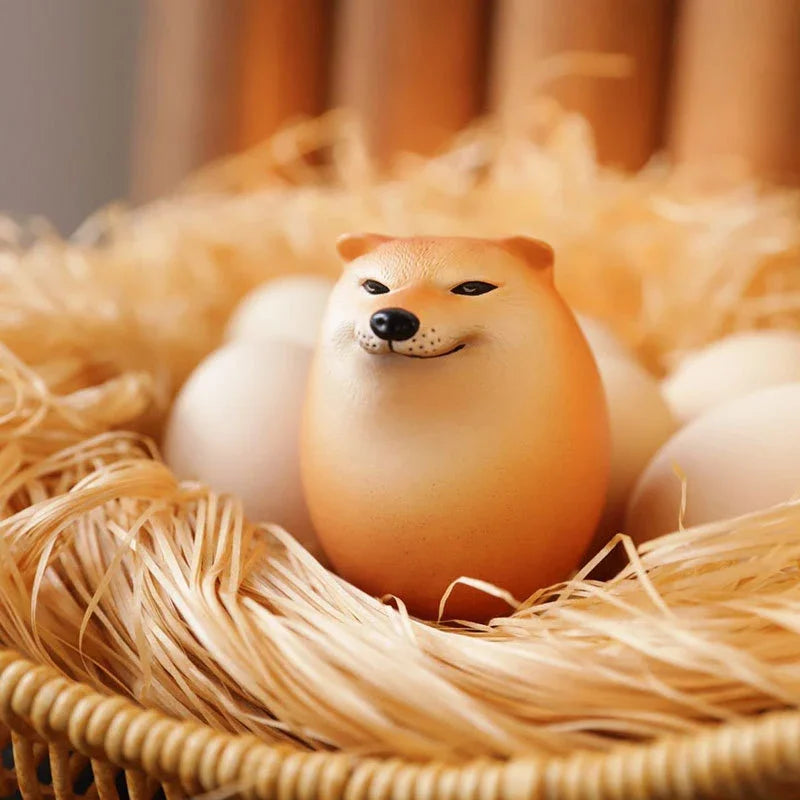 Shiba Inu Realistic Egg Replica