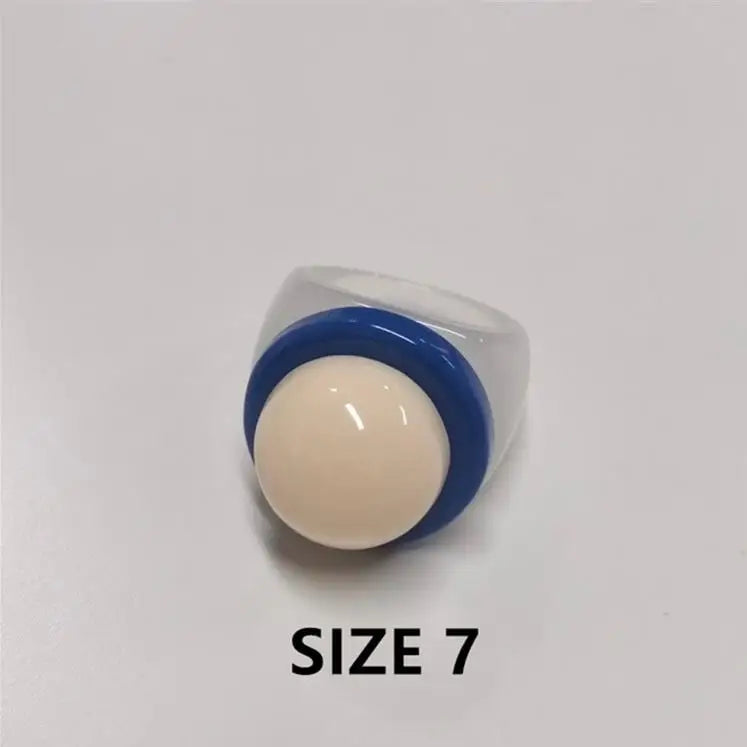Bubble Round Acrylic Rings