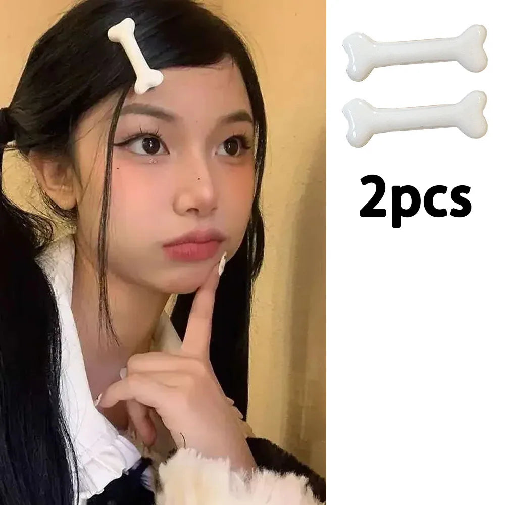 White Bone Hair Clip