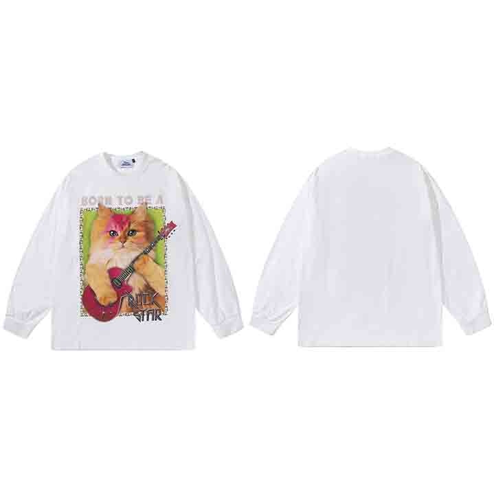 Born To Be A RockStar Kitty Longsleeve