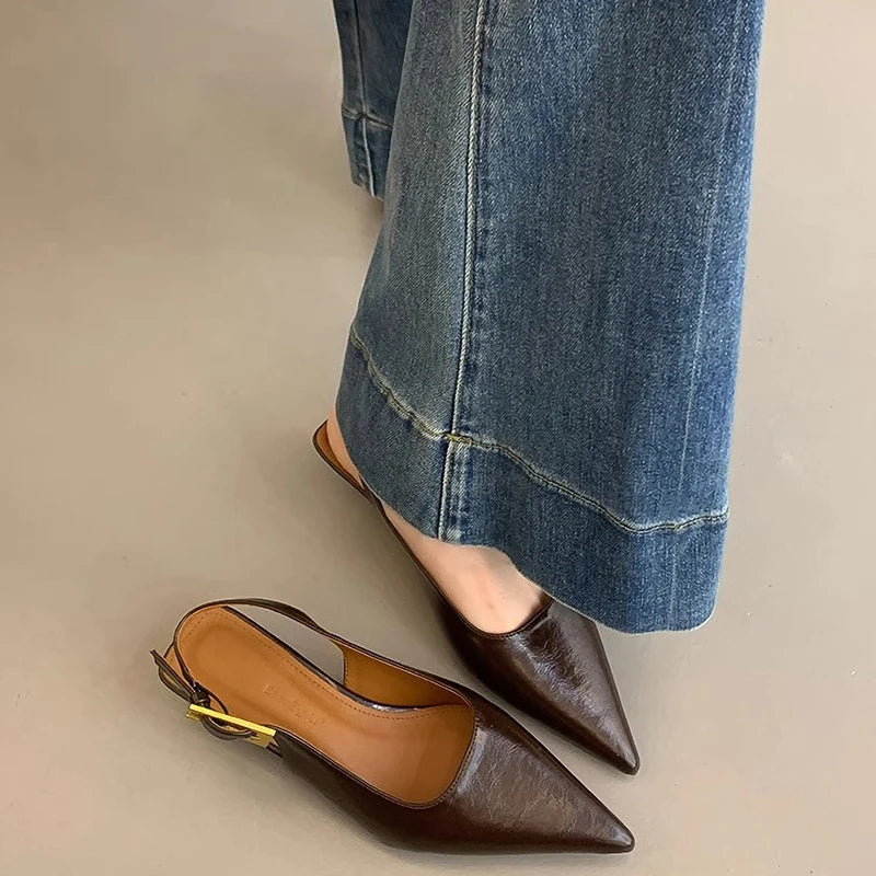 Pointed Toe Low Heels