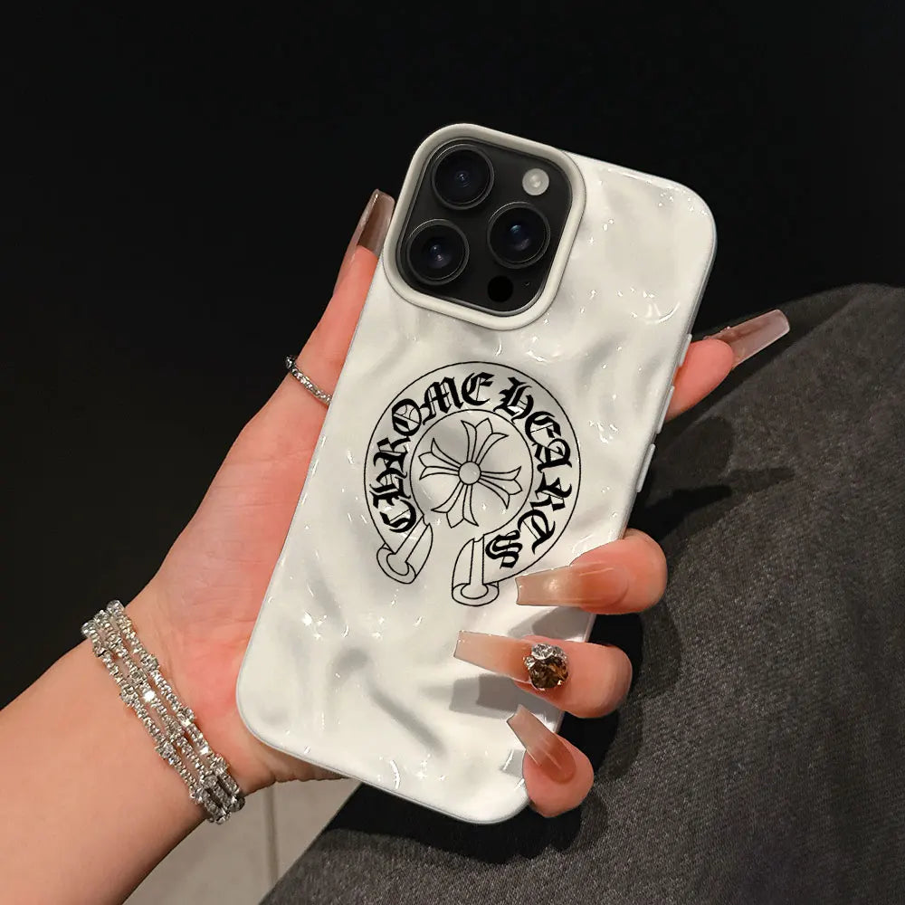 Chrome Cross Emblem iPhone Case