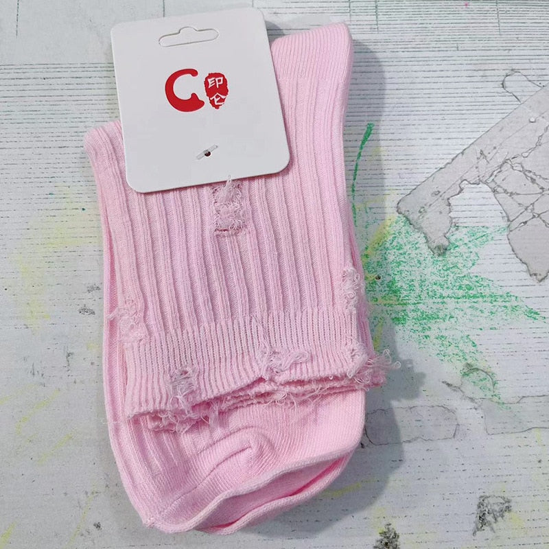 Distressed Hobo Socks