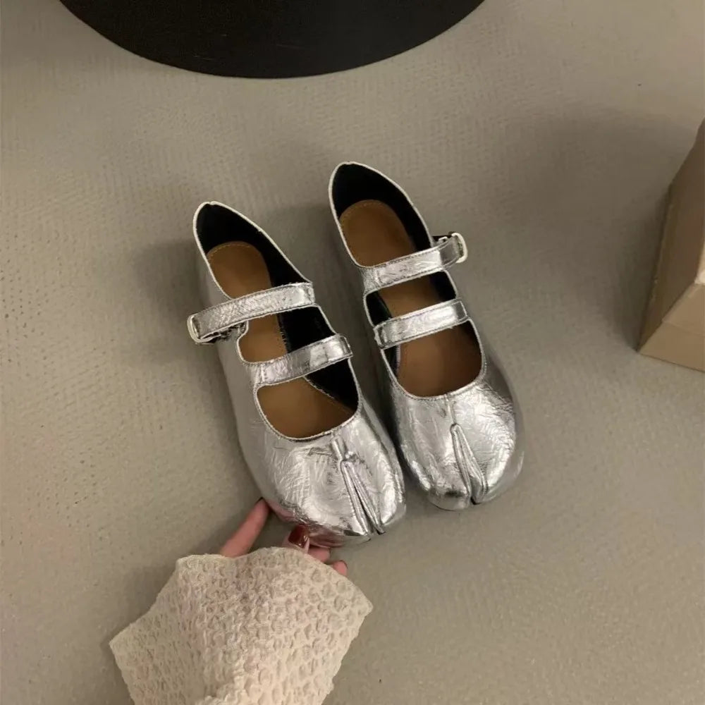 Mary Janes Tabi Flat Soft Shoes (JPY Quality)