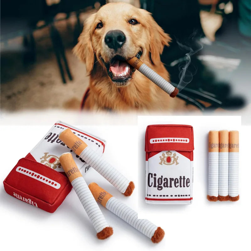 Cigarette Push Dog Toys