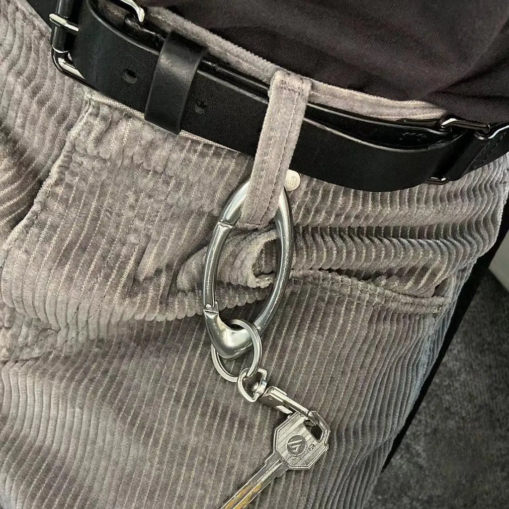 Stainless Steel O Keyring