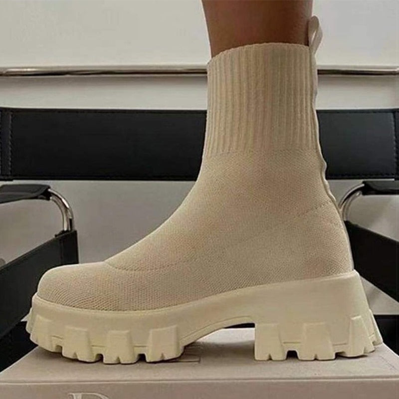 Sock Platform Boots