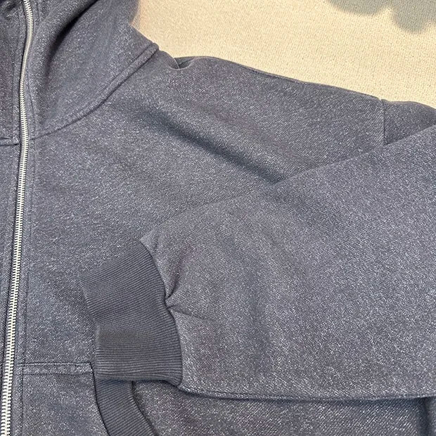 Two-way Zipper Oversized Hoodie