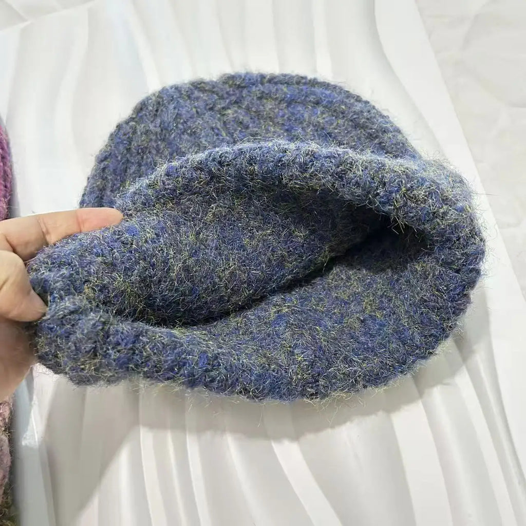 Metal cross Knitted Hat