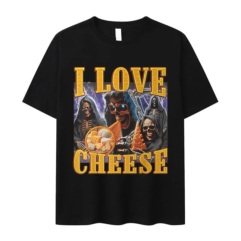 I Love Cheese Skeleton Tee