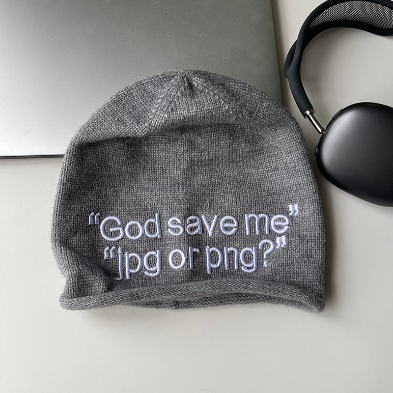 "God Save Me jpg or png?" Beanie
