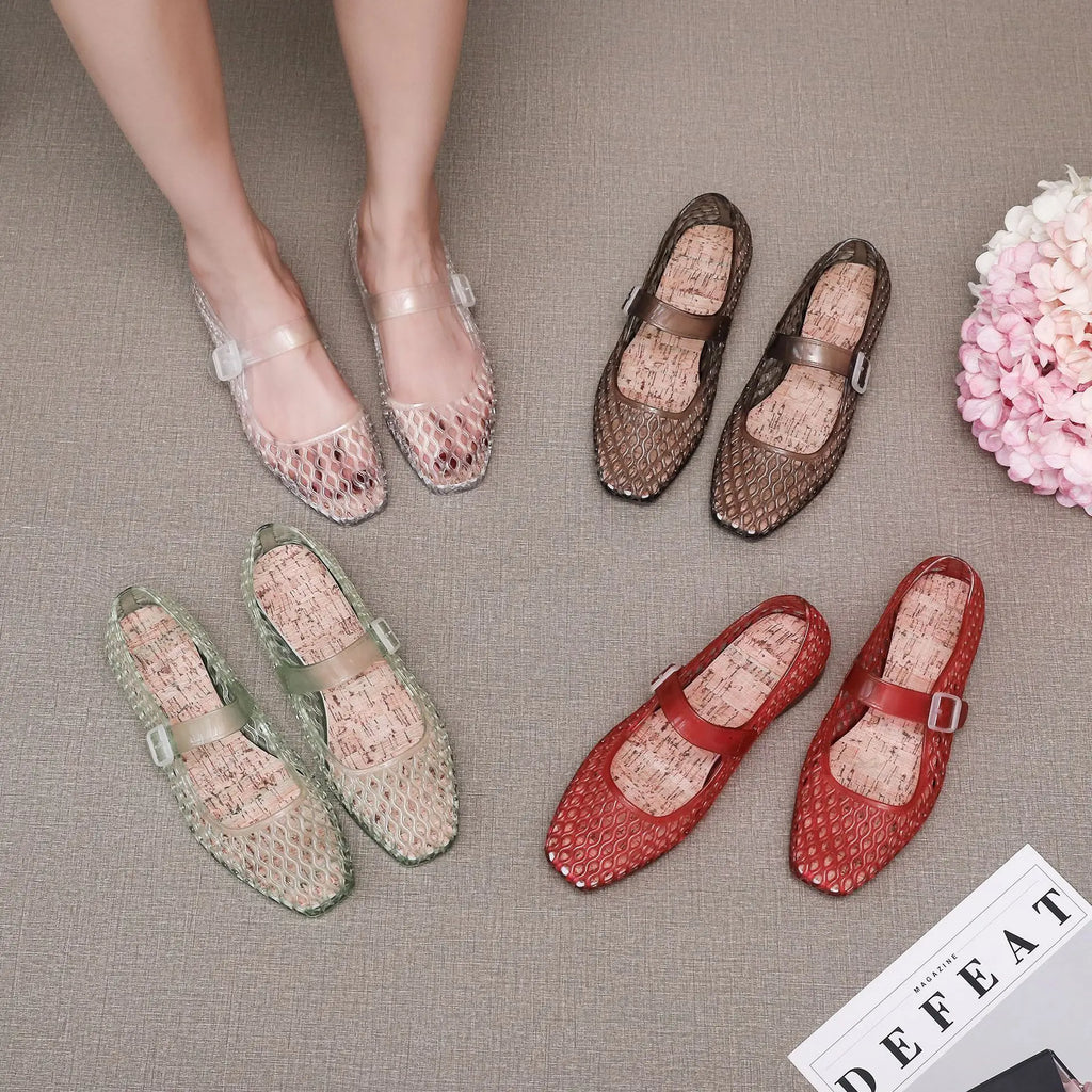 Buckled Jelly Shoes