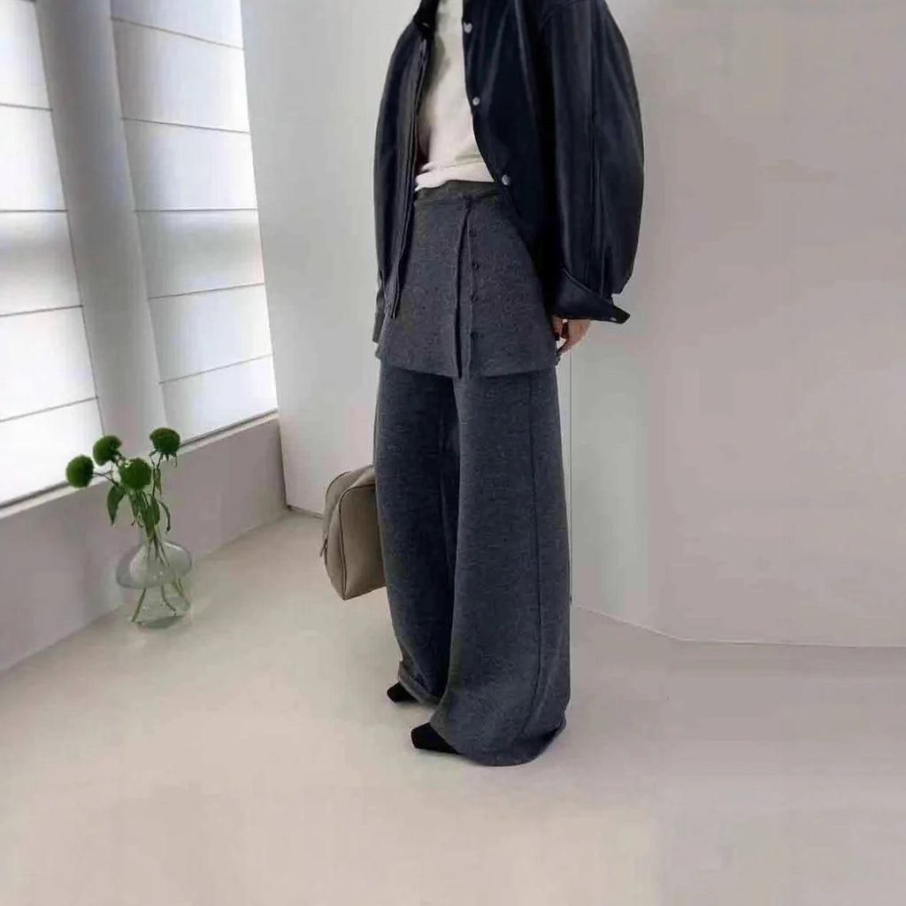 Casual Skirt Wide Leg Long Pants