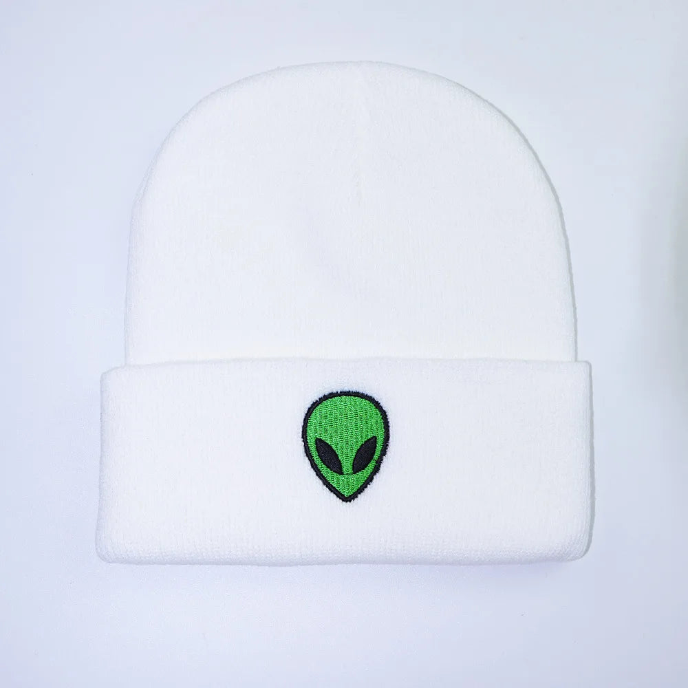 Alien Embroidered Beanie