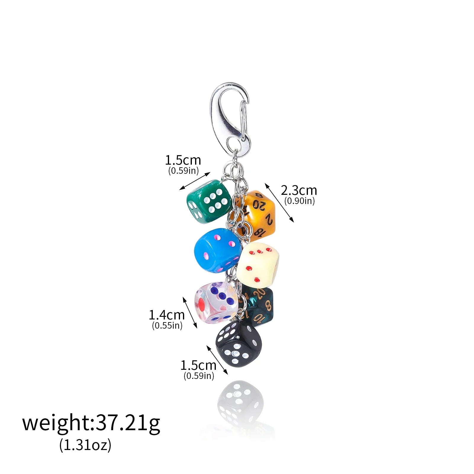 Dice Charms Keychain