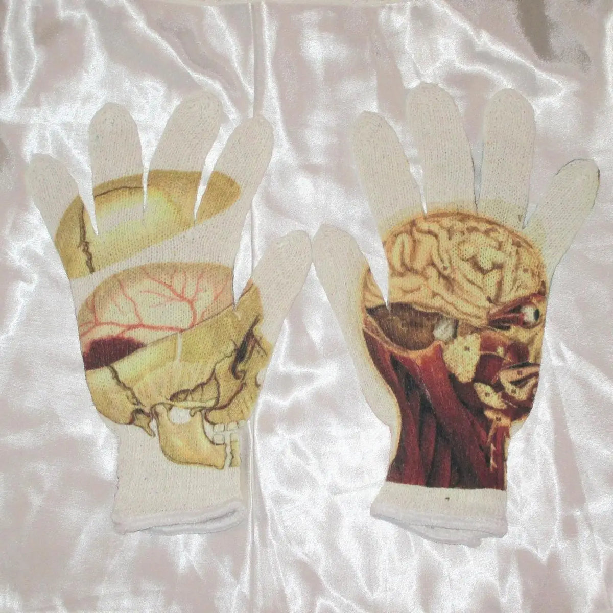 Virgin Mary Knitted Gloves