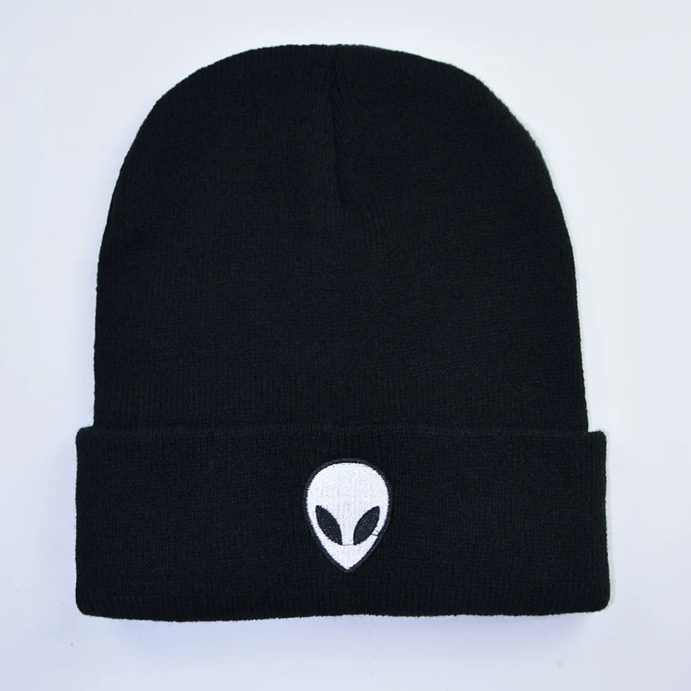 Alien Embroidered Beanie