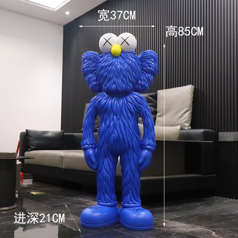 Dead Hairy Kaws Sculpture