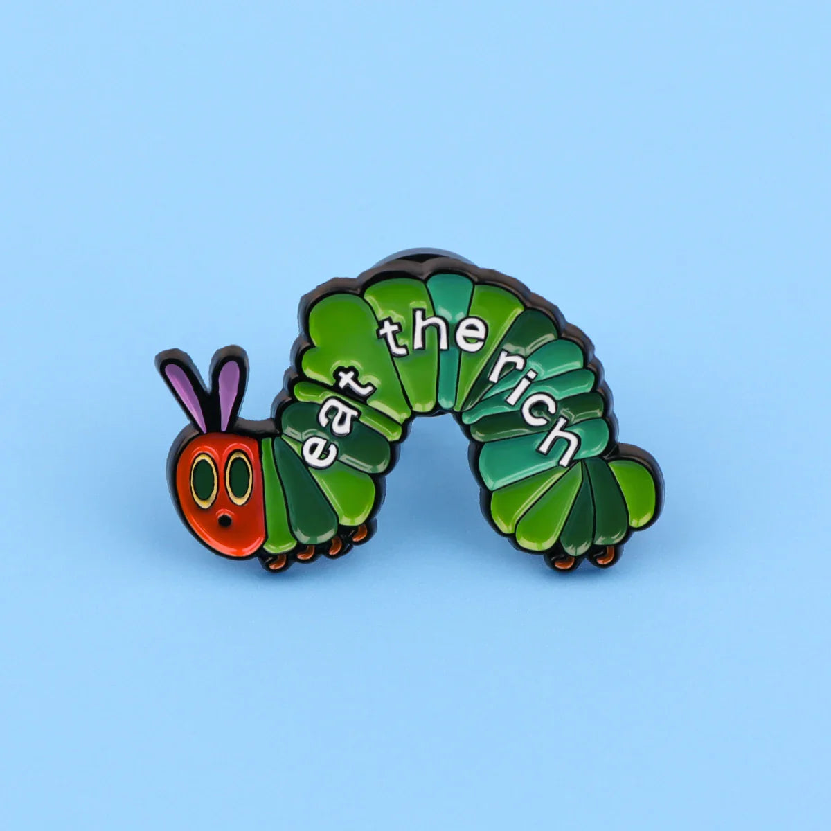 Eat The Rich Enamel Pin