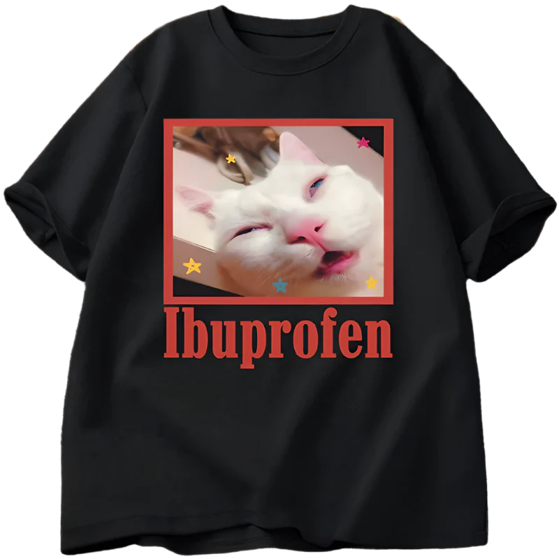 Ibuprofen Cat Tee
