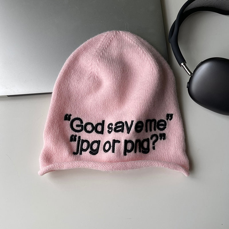 "God Save Me jpg or png?" Beanie