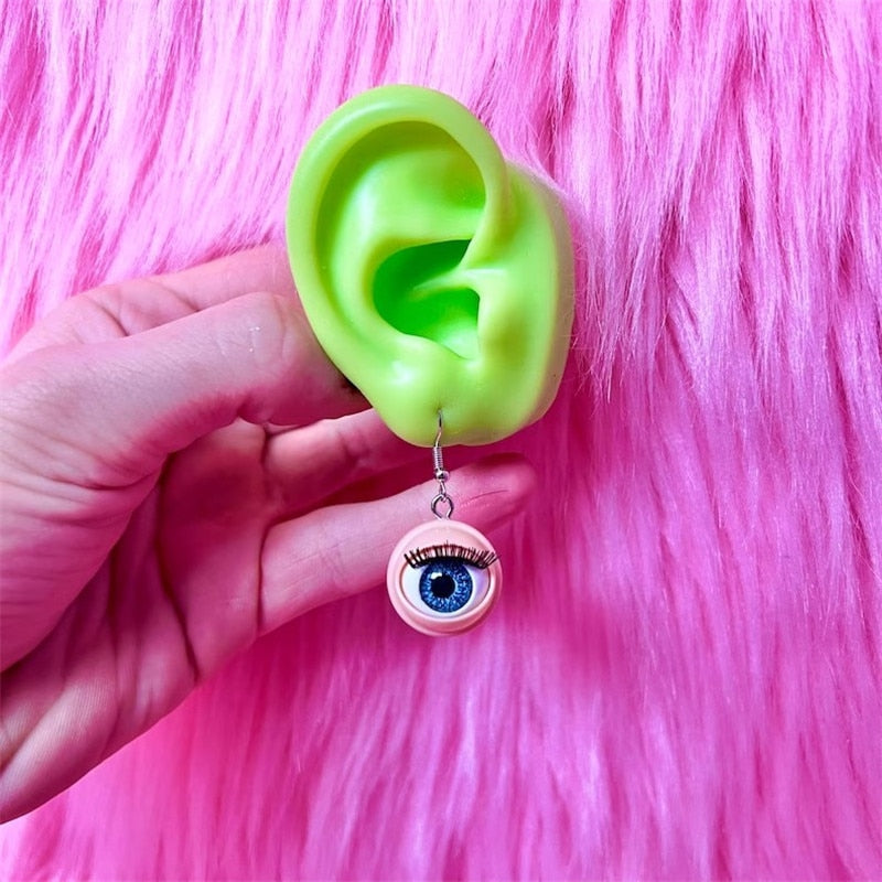 Blinking Doll Eye Earrings
