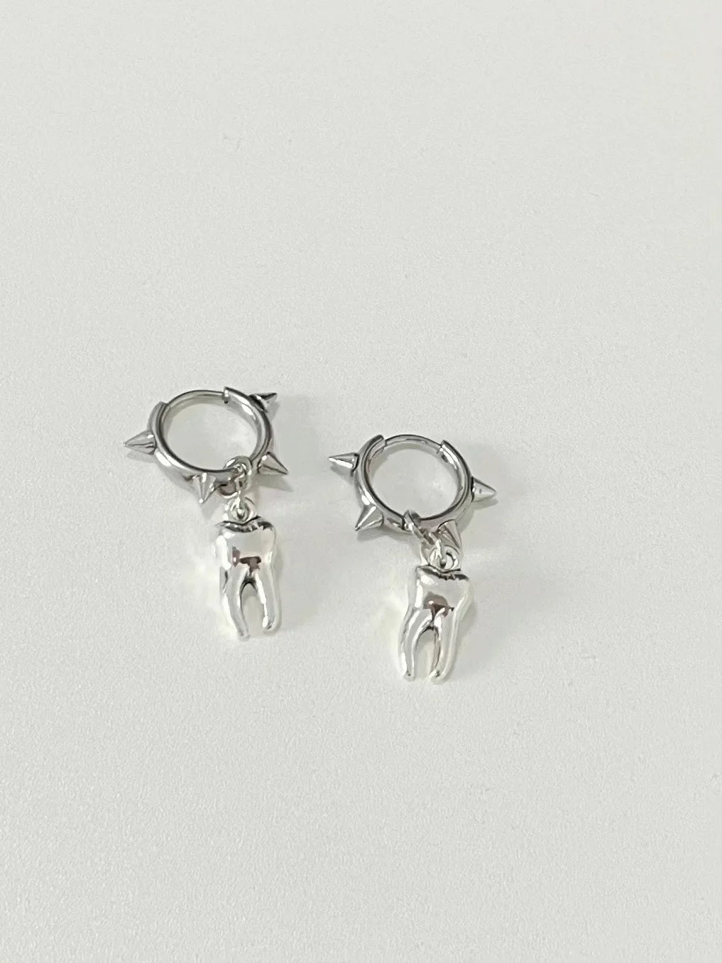 Tooth Spike Hoop Earrings