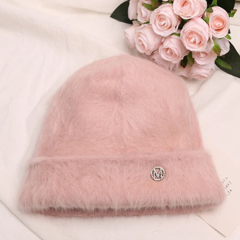 Rabbit Fur Beanies
