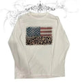 Leopard USA Flag Kpop Long Sleeve