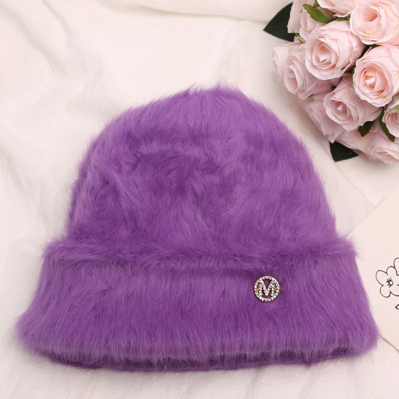 Rabbit Fur Beanies