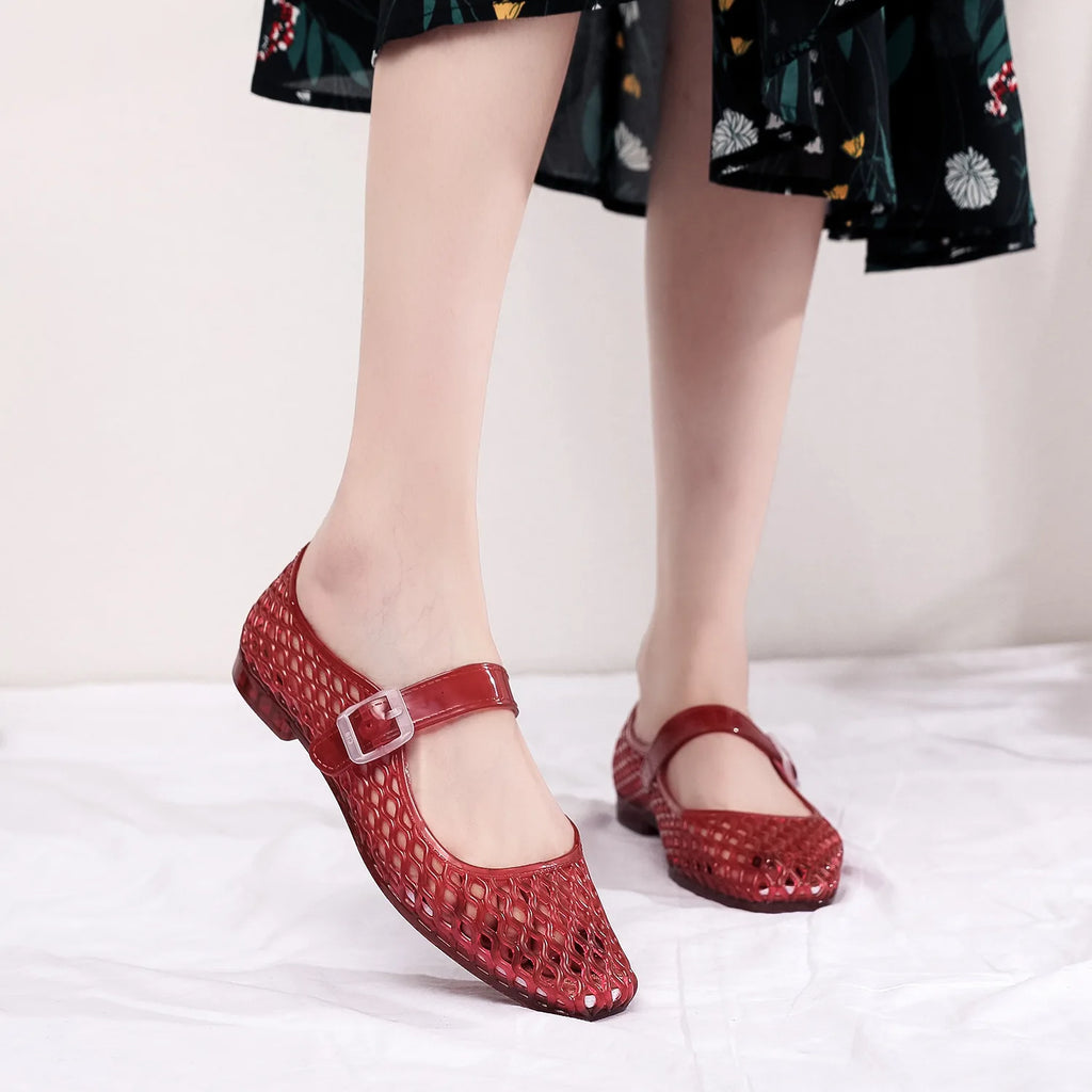 Buckled Jelly Shoes