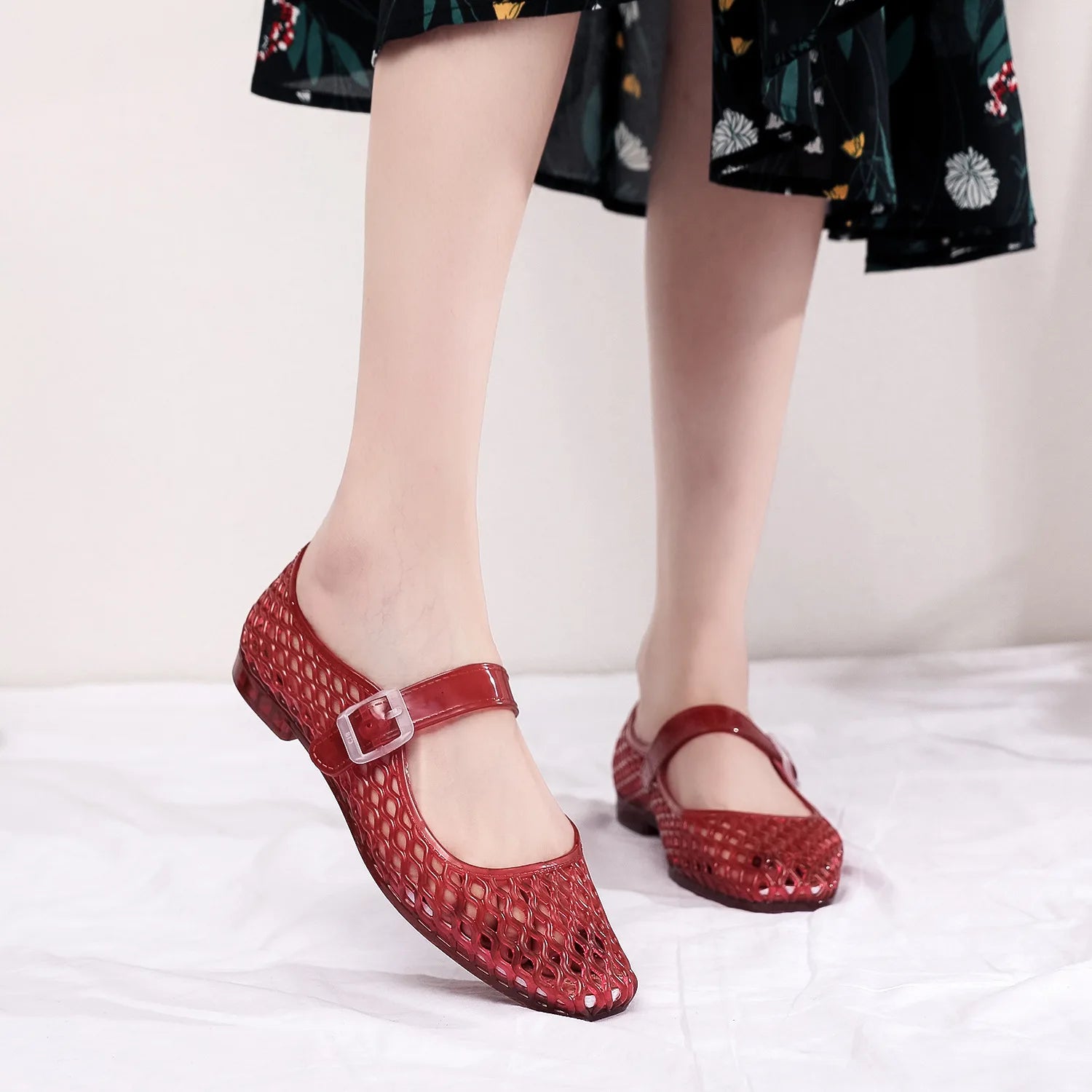 Buckled Jelly Shoes